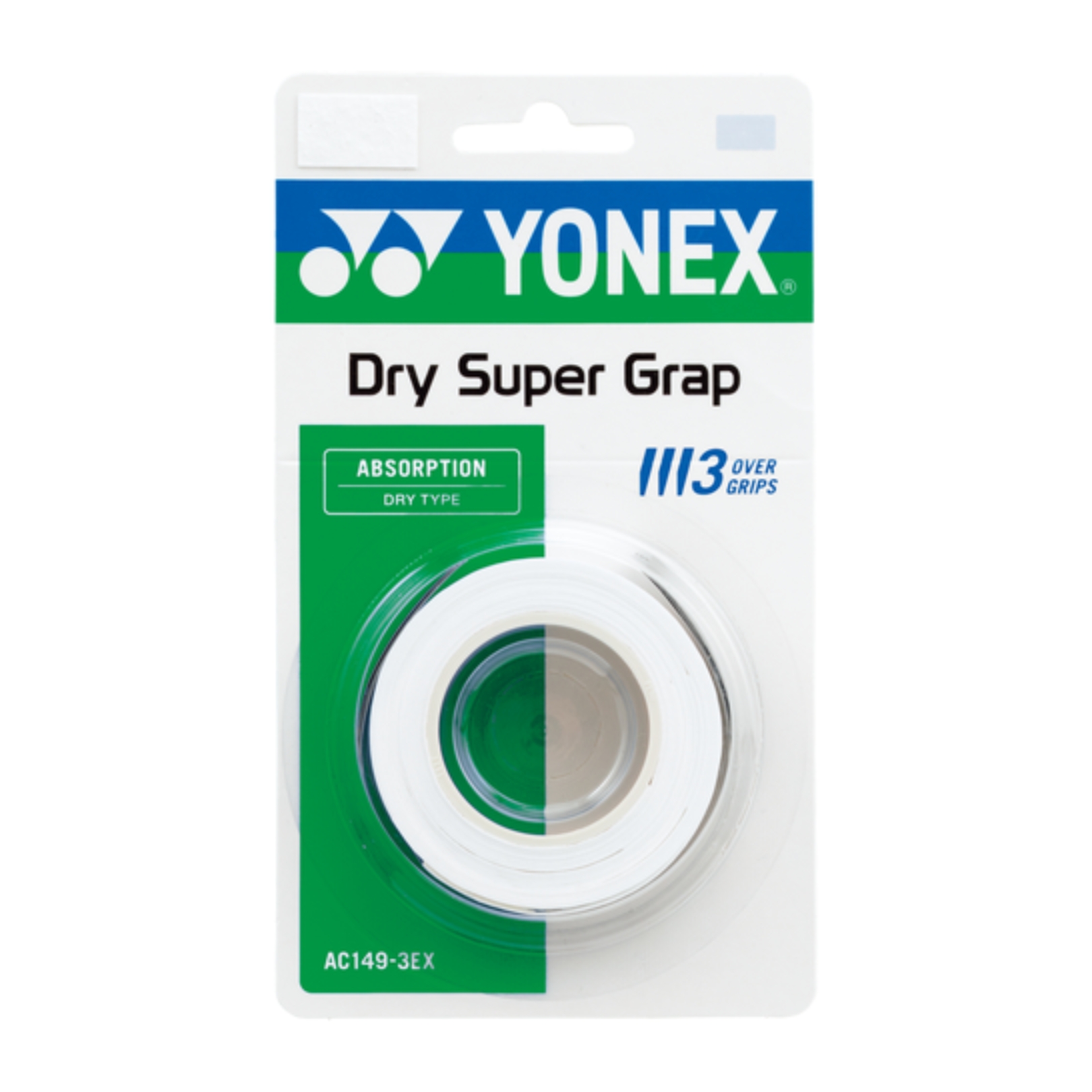Yonex Dry Super Grap (3-pak, White)